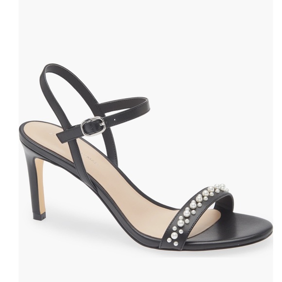Stuart Weitzman Women’s Dancer Faux Pearl Sandal - Picture 1 of 7